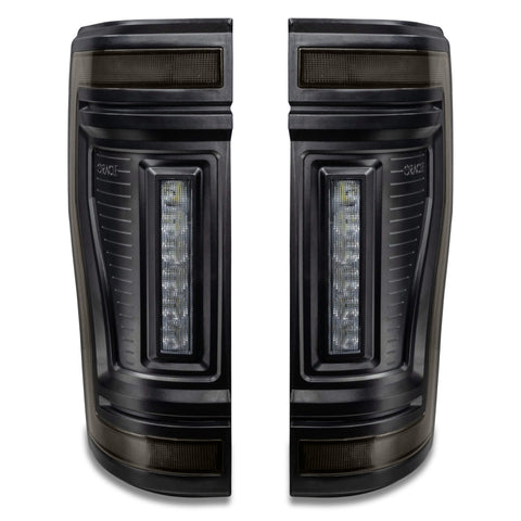 Oracle Lighting 17-22 Ford F-250/350 (Black Series) Flush Mount LED Tail Lights - 5896-504-T