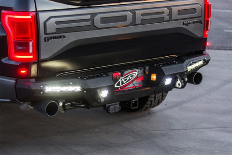 Addictive Desert Designs 17-18 Ford F-150 Raptor HoneyBadger Rear Bumper w/ 10in SR LED Mounts - R117321430103