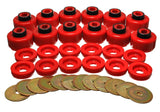 Energy Suspension Body Mount Set - Red - 3.4156R