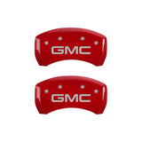 MGP 4 Caliper Covers Engraved Front & Rear GMC Yellow finish black ch - 34209SGMCYL