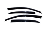AVS 07-10 Infiniti G35 Ventvisor Low Profile Deflectors 4pc - Smoke w/Chrome Trim - 794004