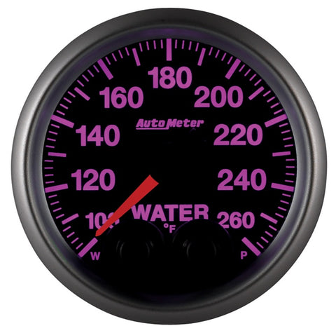 Autometer Elite Nascar 2-1/16in 100-260 Deg. F Water Temp. w/ Peak and Warn Gauge w/ Pro-Control - 5654-05702