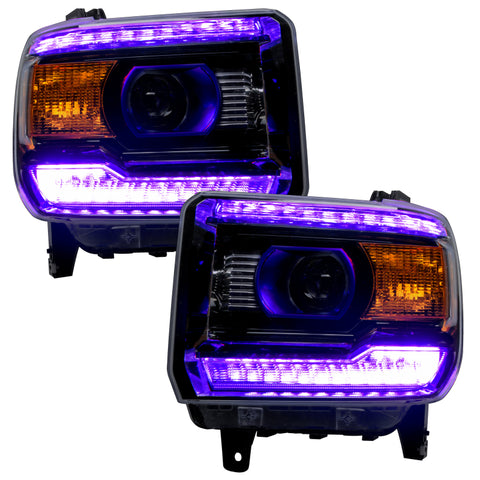 Oracle 14-15 GMC Sierra Headlight DRL Upgrade Kit - ColorSHIFT w/ BC1 Controller - 2450-335