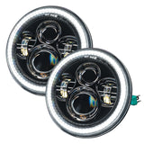 Oracle 07-18 Jeep Wrangler JK Switchback LED Halo Headlights - Amber/White - Switchback - 5769-123