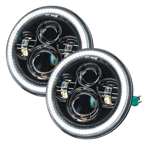 Oracle 07-18 Jeep Wrangler JK Switchback LED Halo Headlights - Amber/White - Switchback - 5769-123