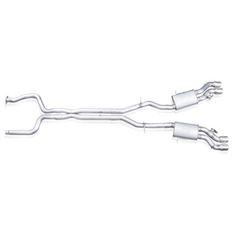 Stainless Works 2016-18 Cadillac CTS-V Sedan Catback System Resonated X-Pipe Dual-Mode Mufflers - CTSV16CB