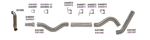 Diamond Eye KIT 5in CB MRP SGL w/ TDP SS 06-07 Chevy/GMC 6.6L Duramax 2500/3500 - K5123S-RP