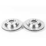 Power Stop 07-15 Audi Q7 Rear Evolution Drilled & Slotted Rotors - Pair - EBR1013XPR