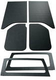 DEI 11-18 Jeep Wrangler JK 2-Door Boom Mat Complete Headliner Kit - 6 Piece - Black Leather Look - 50288