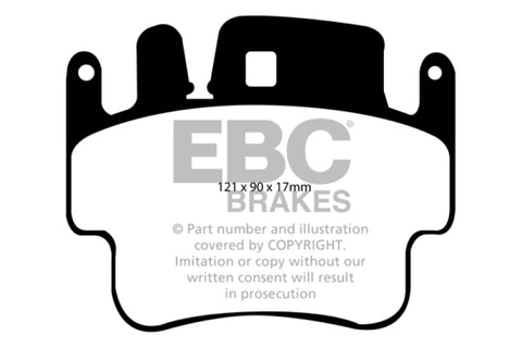EBC 98-05 Porsche 911 (996) (Cast Iron Rotor only) 3.4 Carrera 2 Orangestuff Front Brake Pads - DP91514