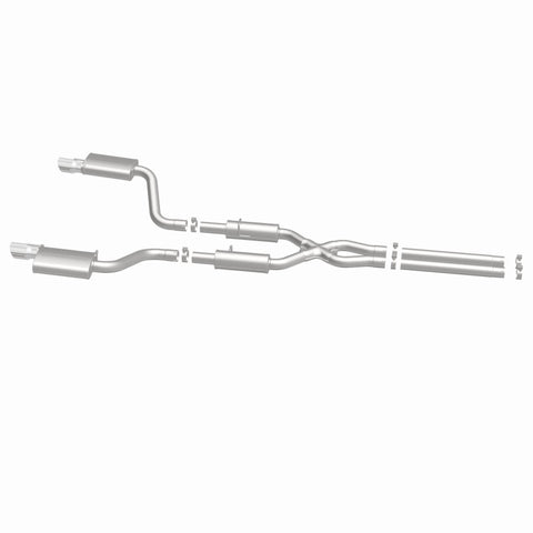 MagnaFlow 11-12 Dodge Charger SRT-8 Hemi Dual Split Rear Exit Stainless Cat-Back Performance Exhaust - 15494