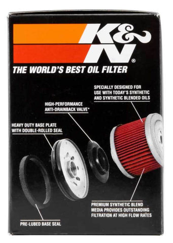 K&N 01-12 Yamaha FJR 1300/1300A/1300AE/1300AS 2.688in OD x 3.813in H Oil Filter - KN-148