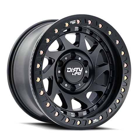 Dirty Life 9313 Enigma Race 17x9 / 5x127 BP / -38mm Offset / 78.1mm Hub Matte Black Wheel - 9313-7973MB38