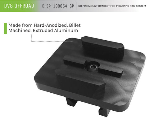 DV8 Offroad Go Pro Mount For DV8 Off Road Rail Mount System - D-JP-190054-GP
