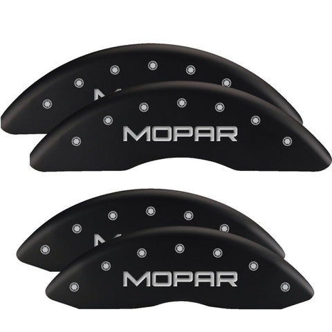 MGP 4 Caliper Covers Engraved Front & Rear Magnum Red finish silver ch - 12088SMGMRD
