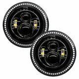 Oracle 7in High Powered LED Headlights - Black Bezel - ColorSHIFT - 5769-330