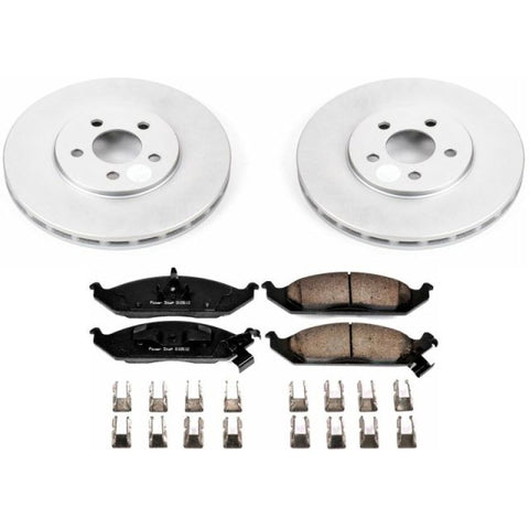 Power Stop 95-00 Chrysler Cirrus Front Z17 Evolution Geomet Coated Brake Kit - CRK1679