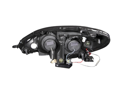 ANZO 2002-2003 Lexus Es300 Projector Headlights w/ Halo Chrome (CCFL) - 121173