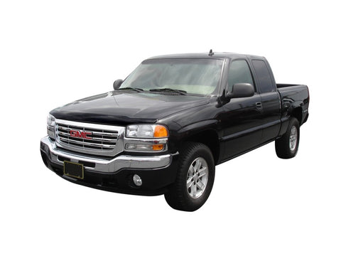AVS 99-07 GMC Sierra 1500 Aeroskin Low Profile Acrylic Hood Shield - Smoke - 322015