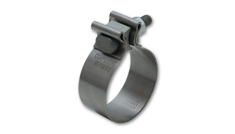 Vibrant SS Accuseal Exhaust Seal Clamp for 2.75in OD Tubing (1in wide band) - 1169