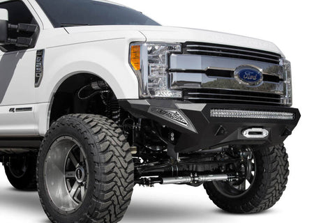 Addictive Desert Designs 17-18 Ford F-250 Super Duty Stealth Fighter Front Bumper w/ Winch Mounts - F161202860103