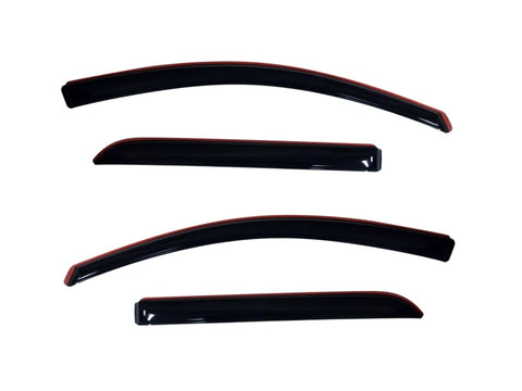 AVS 07-16 GMC Acadia Ventvisor In-Channel Front & Rear Window Deflectors 4pc - Smoke - 194632
