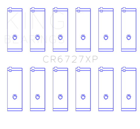 King Engine Bearings Toyota 1FZFE 4477cc (Size STD) Performance Rod Bearing Set - CR6727XP