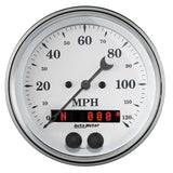 AutoMeter Gauge Speedometer 3-3/8in. 120MPH GSP Old Tyme White - 1649