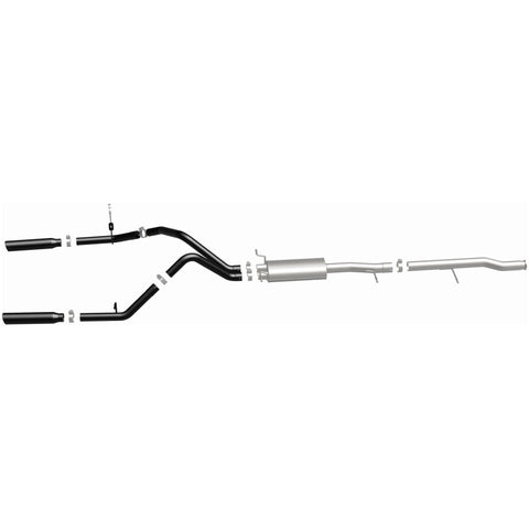 MagnaFlow SYS Cat-Back 3.5in Black Dual Split Rear Tips 10-13 Chevy Silverado / GMC Sierra 5.3L - 15362