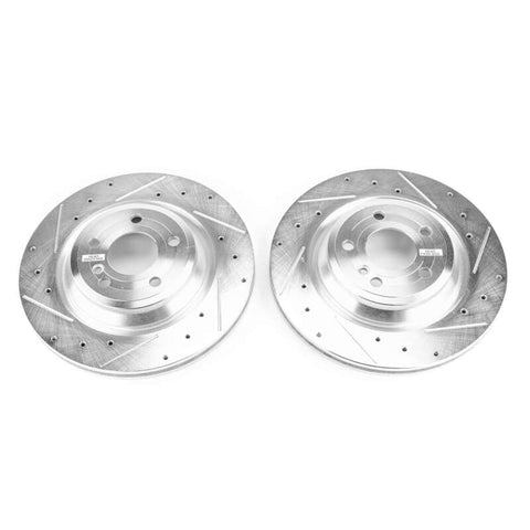 Power Stop 15-16 Mercedes-Benz SL400 Rear Evolution Drilled & Slotted Rotors - Pair - EBR1651XPR