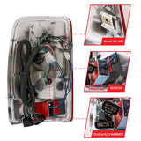 ANZO 2000-2006 Chevrolet Suburban LED Taillights Red/Clear - 311001