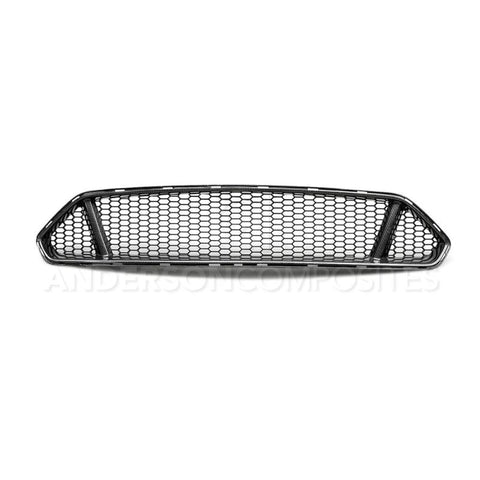 Anderson Composites 2018 Ford Mustang Type-GT Carbon Fiber Upper Grille - AC-FG18FDMU-GT