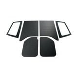 DEI 11-18 Jeep Wrangler JK 2-Door Boom Mat Complete Headliner Kit - 6 Piece - Black Leather Look - 50288