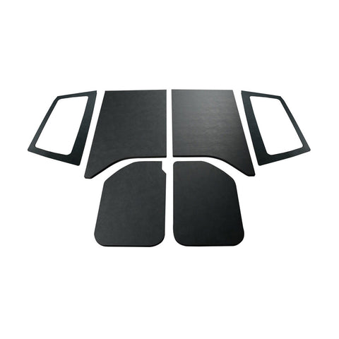 DEI 11-18 Jeep Wrangler JK 2-Door Boom Mat Complete Headliner Kit - 6 Piece - Black Leather Look - 50288