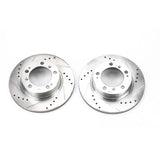 Power Stop 97-04 Porsche Boxster Rear Evolution Drilled & Slotted Rotors - Pair - EBR621XPR