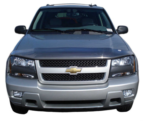 AVS 02-09 Chevy Trailblazer High Profile Bugflector II Hood Shield - Smoke - 25148