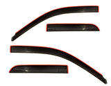 AVS 09-18 Dodge RAM 1500 Quad Cab Ventvisor Low Profile In-Channel Deflectors 4pc - Smoke - 994003