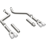 MagnaFlow Axle-Back, SS, 3in, Quad Split Rear 3.5 Tips 2015 Dodge Challenger incl SRT Hellcat - 19206