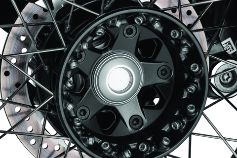 Kuryakyn Lodestar Rear Axle Sliders-BMW-Silver - 3808