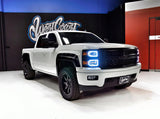 Oracle Chevy Silverado 14-15 Halo Kit Non-Projector Style - w/ Simple Controller - 2271-504