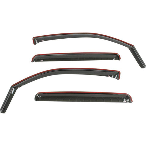 Westin 2016-2018 Toyota Tacoma Double Cab 4dr In-Channel Wind Deflector 4pc - Smoke - 72-88433