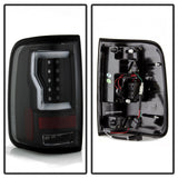 Spyder 04-08 Ford F-150 Projector Tail Lights - Light Bar DRL LED - Black ALT-YD-FF15004V2-LBLED-BK - 5084170