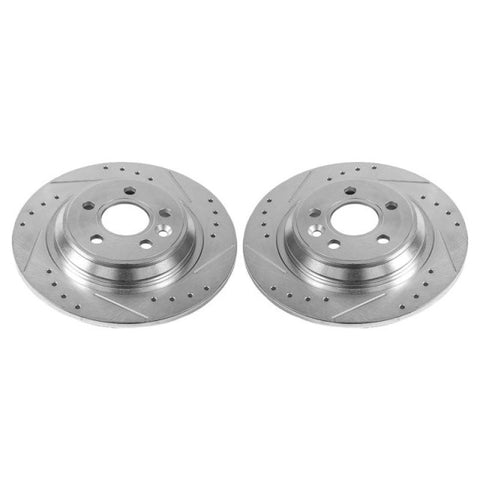 Power Stop 11-15 Volvo S60 Rear Evolution Drilled & Slotted Rotors - Pair - EBR1075XPR