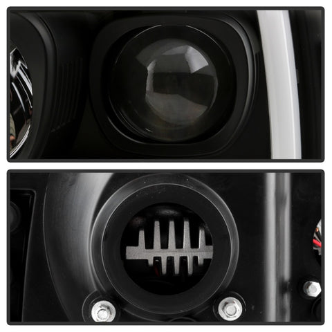 Spyder Ford F-250 99-04/Excursion 00-04 1 Piece LED Headlights - Black PRO-YD-FF25099V2PL-BK - 5088062