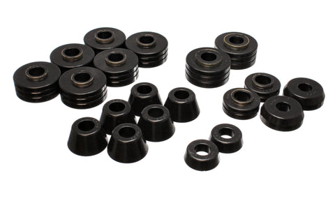 Energy Suspension Fd Bronco Body Mount Set - Black - 4.4102G
