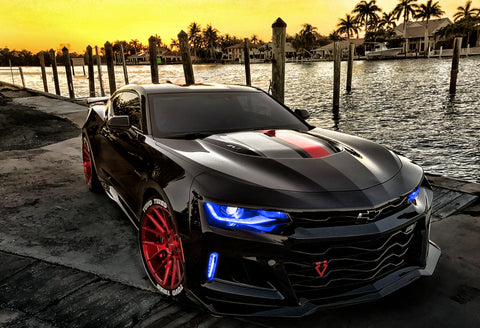Oracle 16-18 Chevrolet Camaro Backlit Fog Light DRL Upgrade Kit - ColorSHIFT - 1293-333