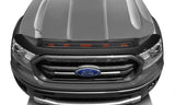 AVS 19-22 Ford Ranger Low Profile Aeroskin Lightshield Pro - Black - 953166