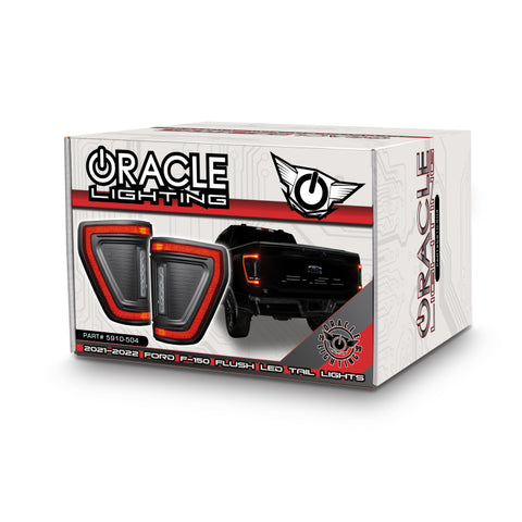 Oracle Lighting 21-24 Ford F-150 (Black Series) Flush Style LED Tail Lights - 5910-504-T