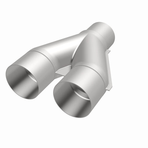 MagnaFlow Universal Trans Y-Pipe All SS 4inch (Dual) 3.5inch (Single) x 13inch (Overall) - 10800