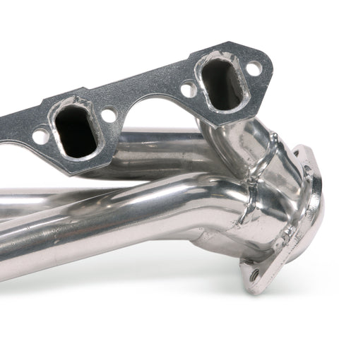 BBK 79-93 Mustang 351 Swap Shorty Unequal Length Exhaust Headers - 1-5/8 Silver Ceramic - 15110